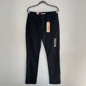 LEVI’S Women’s Size 8/29 Black 529 Curvy Skinny Mid Rise 5 Pocket Jeans NEW